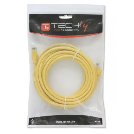 Patch Cord Cat5e Utp 0,25m żółty Cca